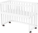 Hubners Patut copii din lemn co-sleeper Hubners Matei 94x46 cm alb (PCSHMAL) - roua
