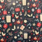 Cardex Holly Christmas csomagolópapír 200x70cm (K17000001B/hc)