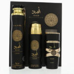 LATTAFA Asad férfi parfüm szett (eau de parfum) Edp 100ml+200ml Dezodor+300ml Enteriőr illatósító