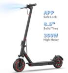  Elektromos Roller 350W Dupla Felfüggesztés 8 hüvelykes Tömör Gumiabroncsok