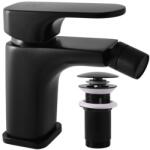 RAV SLEZÁK Bidé csaptelep RAV SLEZÁK Yukon clic-clac rendszerrel fekete matt YU145.5KCMAT