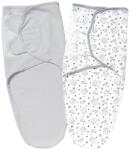 Kidizi Set 2 sisteme de infasat reglabil din bumbac 0-3 luni Kidizi Grey Owly (5949551901471)