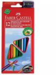 Faber-Castell Faber-Castell: 12 creioane colorate triunghiulare cu ascuţitoare cadou (120512EU)