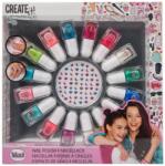 Canenco Sellő körömlakk 16 szín+matricák Ajánlott 6-14 éves korig lányoknak (09715)