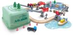 Hape Set trenuleț în cutie - Port (OLP1088E8769AE) Trenulet