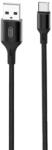 XO NB143 Type-C fonott kábel (Fekete) - 2m