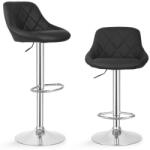 Miadomodo Bárszék 2 db karfa nélkül fekete (BRHK01sw-2er)