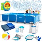 Intex Kerti medence vázzal 450 x 220 x 84 cm 15 az 1-ben INTEX 28273 + INGYENES buborékgép (28273-M)