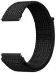  Mobilly univerzális szíj, 22 mm, nejlon, fekete (só-bors) (191 DSN-01-00T 4#Xuefeng Black 22mm)
