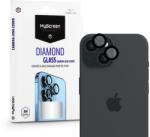 MyScreen Protector Diamond Glass hátsó kameralencse védő edzett üveg - Apple iPhone 15/15 Plus - fekete (MS224611) (MS224611)
