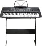  Szintetizátor, 61 billentyűs, mikrofon bemenettel, USB-porttal, állvánnyal, székkel és kottatartóval (HOP1001066)