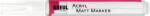 Kreul Matt 'M' Marker acrilic mat White 1 buc (46231)