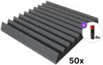 Mega Acoustic PA-PMK7-DG-5050 Dark Gray SET Gri închis Panou absorbant din spumă (<![CDATA[PA-PMK7-DG-5050-SET]]>)