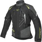 Ayrton Teressa II női motoros kabát fekete-szürke-fluo sárga