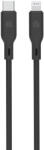 Dviced Cable USB-C to Lightning silicone 1, 25m - Black (DV110003)