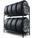 Humberg Gumiabroncstartó, keréktartó, fém polc 8 gumiabroncshoz, Humberg HM-386 (538600)