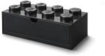 LEGO® Tárolódoboz íróasztalra, fiókos, LEGO "Brick 4x2", fekete (L40211733) - tintasziget