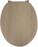 FROGEE MDF WC ülőke - Rozsdamentes zsanérokkal - OAK (GH-TS-MDF-C12)