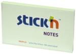 STICK'N Notes autoadeziv 76x127 mm, 100 file, verde pastel, STICK'N (HO-21156)