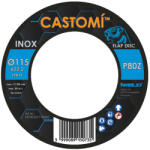 iweld CASTOMÍ INOX lamellás csiszolótárcsa F29 kúpos 115x22, 2 P80Z (2FDIF2922115P80Z)