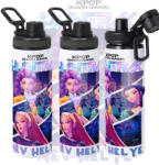 Deconline Crafts Személyre szabható KPOP "Démonadászok" "Hunter" fém kulacs egyedi névvel 850 ml (DO59425-850)