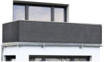 Maximex Черен пластмасов балконски параван 500x85 cm - Maximex (9944440500)