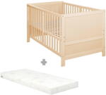 Roba Детско креватче 70x140 cm с регулируема височина в естествен цвят Easy Sleep - Roba (0194NA-M)