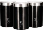 Berlinger Haus 3 részes tárolókészlet, Black Silver - BH-6296 (BH/6296)