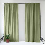 Linen Tales Светлозелено ленено перде 140x200 cm Sage - Linen Tales (LT-CURTNTU-140x200-SA)