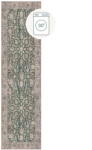 Flair Rugs Зелена пътека подходяща за пране 60x230 cm Beau Floral - Flair Rugs (503119379221)