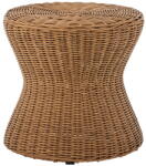 Bloomingville Кръгла градинска маса за съхранение от изкуствен ратан ø 53 cm Roccas - Bloomingville (82064361)