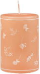 Unipar Оранжева свещ , време на горене 30 ч. Fleur - Unipar (Fleur Orange Pillar 60x70)