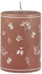 Unipar Кафява свещ , време на горене 48 часа Fleur - Unipar (Fleur Terracotta Pillar 70x100)