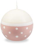 Unipar Бяла и розова свещ, време за горене 22 ч. Sweetness - Unipar (Sweetness Pink Sphere 70x0)