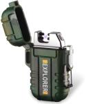 HARAHU Brichetă electrică cu încărcare USB AR-25714 - Verde KP25714 Bricheta