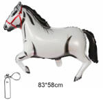 Mezőfi Team Kft Fólia lufi, nagyforma, ló, fehér, 83*58 cm, csomagolt