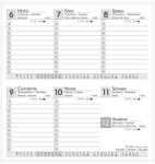 ALISCA Zsebnaptár ALISCA fekvő fehér lapos prémium bright 2026 (250606/PBRIGHT) - papir-bolt