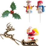 Dekora Karácsonyi torta dekorációs készlet - Mikulás és hóemberek