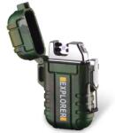  AR-25714 elektromos öngyújtó USB töltéssel - Zöld