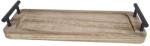  Fogantyús fa tálca barna 35x12cm