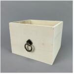  Dekoláda fehér négyzet fém foganytyúval - kosarbolt