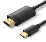 Vention USB-C -> HDMI 1, 5m (4K, fekete), kábel (CRIBG)