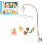  Happy Shaking Bell Zenélő forgó Plüss kedvenc macik nyuszival, 4 figura felhúzós - babybear