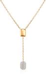 SAVICKI Colier argint placat cu aur zirconiu 42 cm