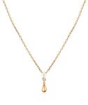 SAVICKI Colier argint placat cu aur perlă 42 cm - savicki - 600,00 RON