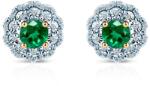 SAVICKI Cercei Rosavine: aur bicolor, smaralde, diamante - savicki - 10 574,00 RON