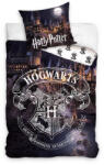 Ábránd Harry Potter ágyneműhuzat, 140x200 + 70x90 cm, Hogwarts - Grey (100 % pamut)
