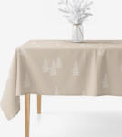 Goldea szögletes terítő erős pamutból - északi fenyők 120 x 180 cm