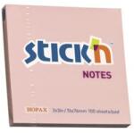 Hopax Notes autoadeziv 76 x 76 mm, 100 file, Stick"n - roz pastel (HO-21148)