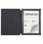 PocketBook Inkpad Lite mágneses tok, szürke, ébresztő, altató funkció (HN-SL-PU-970-BK-WW)